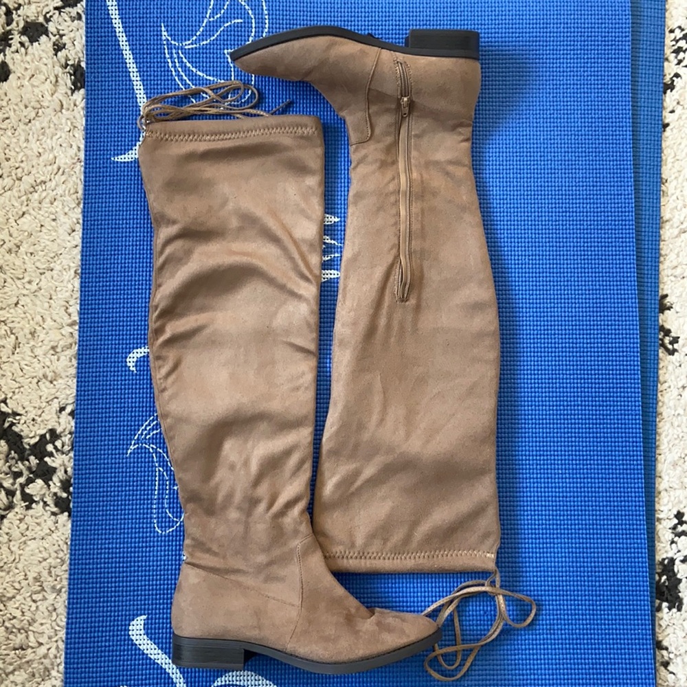 Charlotte Russe Over-the-Knee Tan boots